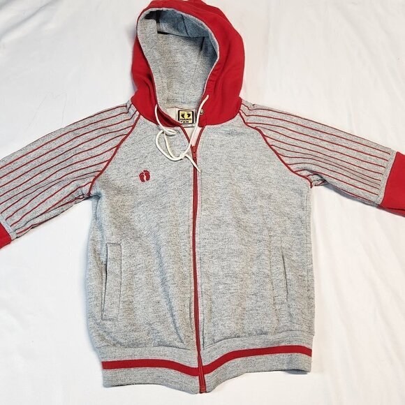 Vintage Hang 10 Red/Grey Striped Blocked Hoodie Size Small
Lot G - Picture 2 of 5